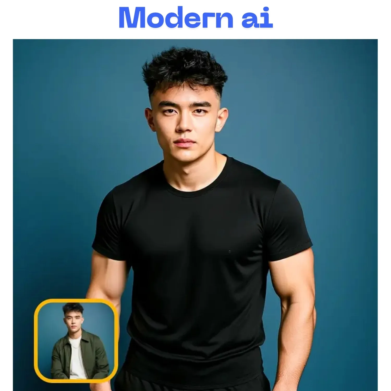 AI outfit preset applied to a portrait